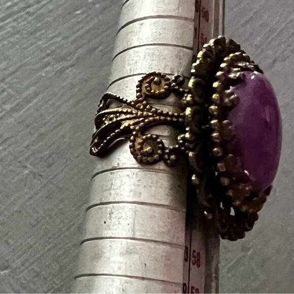 Sorrelli Brass Tone Adjustable Ring Size 7 - Picture 7 of 7